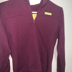 maroon sweater with zipper !
